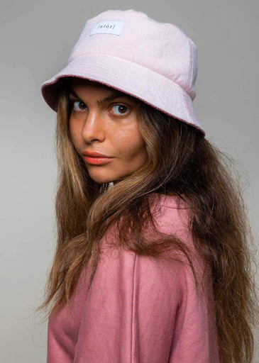 Bucket Hat - Reversible Pink / Mauve Red