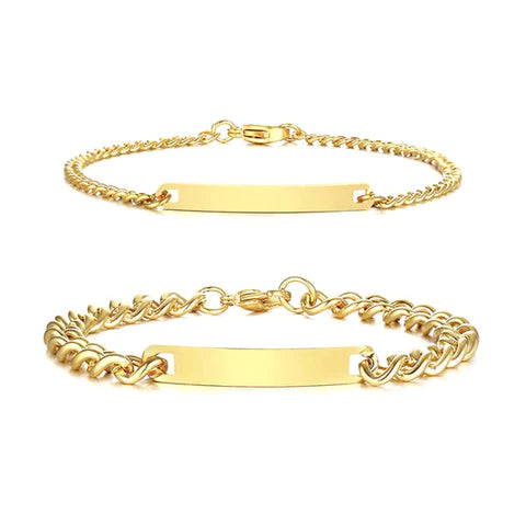 GoldCharm™ - Personal ized Couple Bracelets