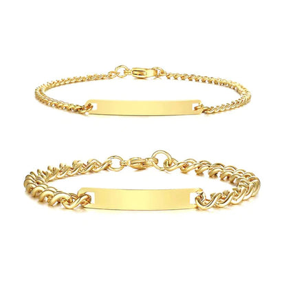 GoldCharm™ - Personal ized Couple Bracelets
