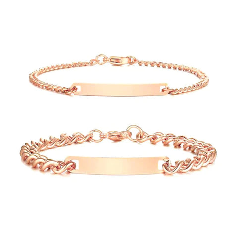GoldCharm™ - Personal ized Couple Bracelets