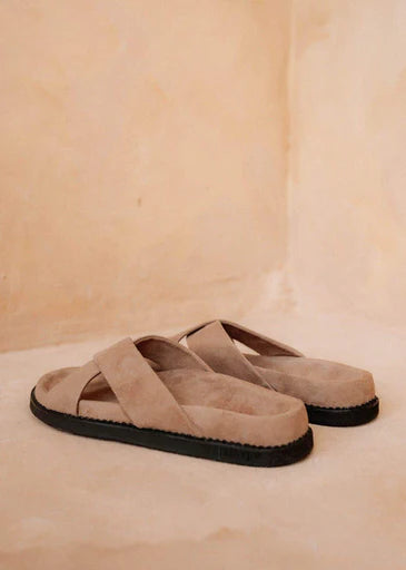 Mens Dark Sand Sandals