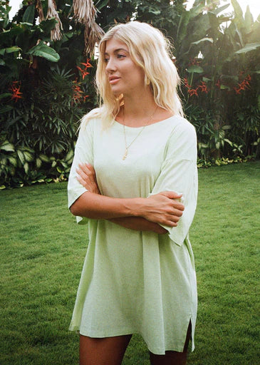 Oversized T - Lime Green