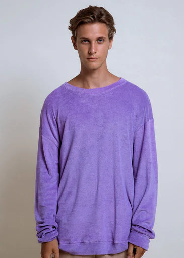 Oversized Towel Sweater Lilac