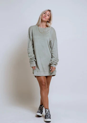 Oversized Towel Sweater Pistachio